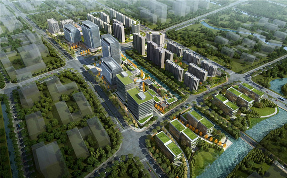 李晓明一行在中核科创园、中核集团上海总部建设项目调研