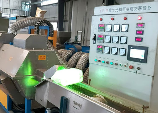 LED紫外光辐照聚烯烃交联设备可降低电缆制造损耗