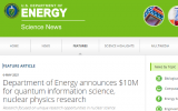 美能源部宣布拨款1000万美元用于量子信息科学与核物理跨学科研究