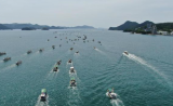 <p>出动100多艘渔船 韩团体示威反对日核污水排海决定</p>
