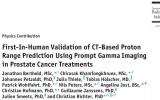 前列腺癌患者体内首次质子射程瞬发伽马成像验证
