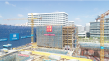 妈祖重离子医院首栋楼主体结构封顶，一期工程全面封顶在即