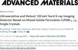 陶绪堂AM: 超灵敏且坚固的120 keV硬X射线成像无机钙钛矿单晶探测器