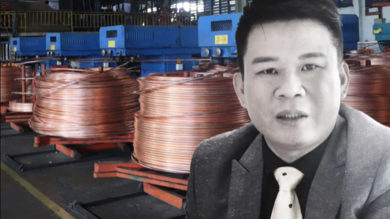 马来西亚铜线生产商 Ta Win Holdings 的董事总经理 Ngu Ti​​eng Ung 看到了为电动汽车制造商供应的广阔前景。（图片来源 P Prem Kumar）