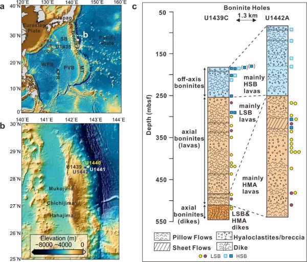 图1.研究区地质图和采样位置图 　