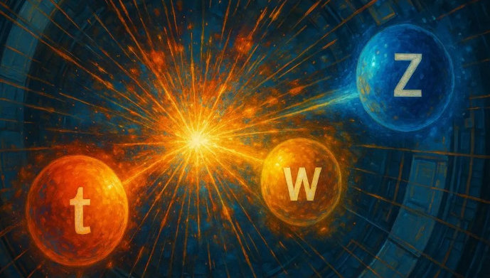 大型强子对撞机观测到罕见tWZ产生现象