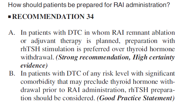 重组人促甲状腺素——甲状腺癌术后管理的国际标准方案