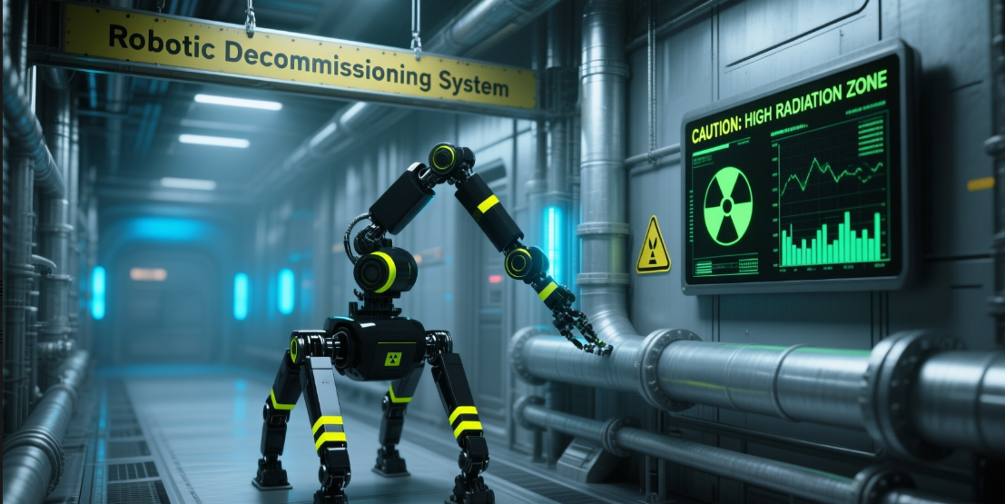 抗辐射机器人系统投入英国核设施退役 实现高危区域无人化作业