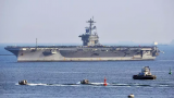 美国核动力航母“乔治·华盛顿”号驶离横须贺基地